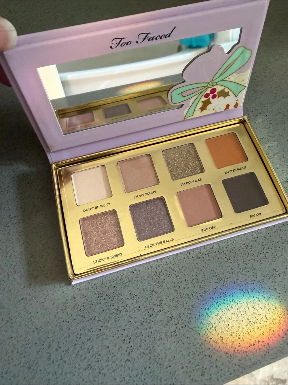 Too Faced Popcorn Balls bite-sized eyeshadow palette